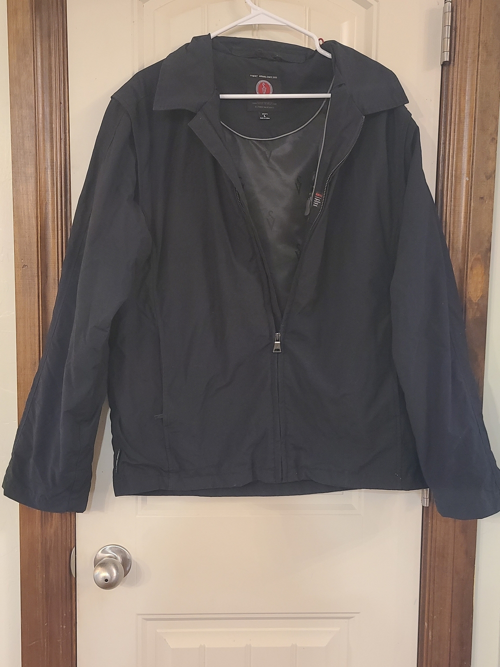 Scottevest Men's Black Windbreaker Jacket Size L
